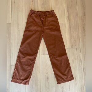 Gap XS  Women’s Pants High Rise Khaki Classic  Straight Wide Leg Rust Casual